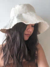 Load image into Gallery viewer, natural denim sun hat
